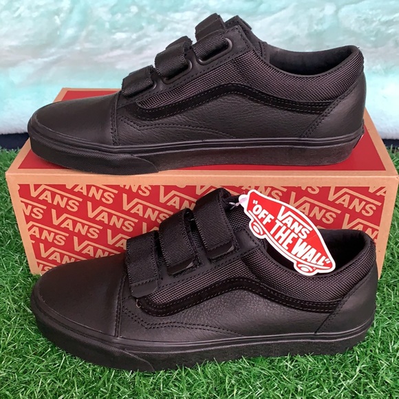 VANS OLD SKOOL V LEATHER Ballistic/Black WMNS - Picture 3 of 17